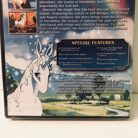 The Last Unicorn  DVD 25th Anniversary Edition Sealed - Picture 5 of 13